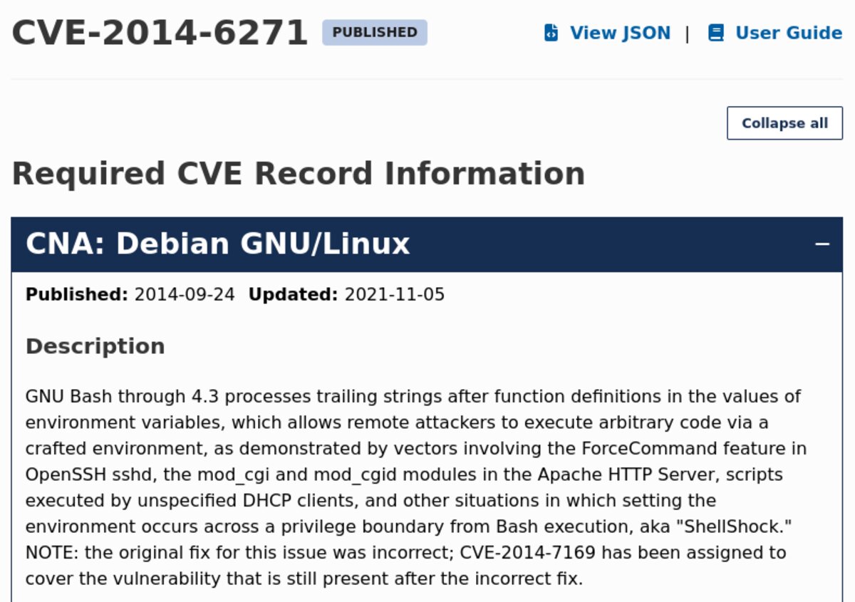CVE-2014-6271 NVD record